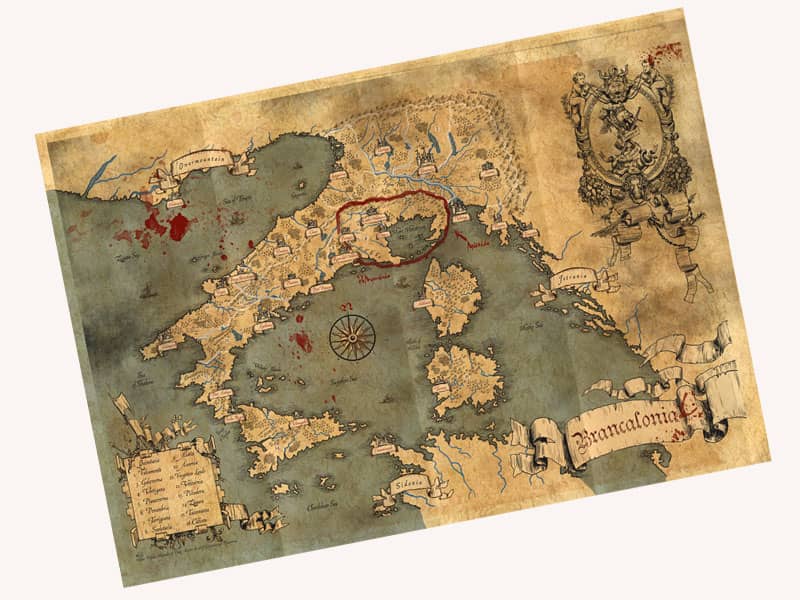 Brancalonia - corebook map